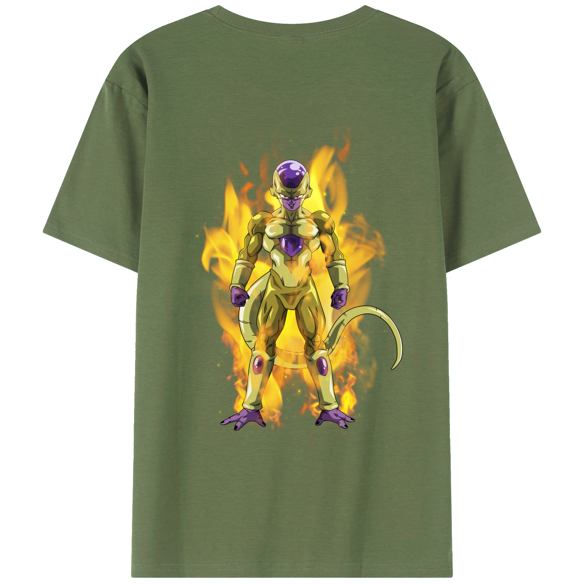 （画像用） ドラゴンボール フリーザ DRAGON BALL Frieza 綿100％ メンズ半袖Tシャツ（バックプリント） 通気性